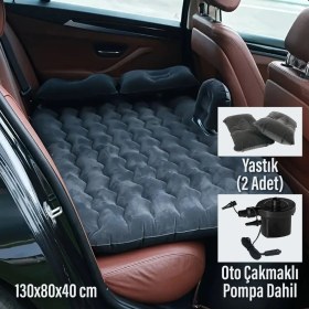 Resim Black Island 67780 Araç Içi Şişme Yatak + Pompa ( Çakmak Girişli ) + 2 Yastık 