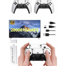 Resim İlk El Grup Ieg™ Yeni Nesil 3D 4K 2000 Oyunlu Game Stick Oyun Konsolu Çift Konsol 