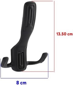 Resim Badem10 Metal Portmanto Vestiyer Duvar Dolap Elbise Askısı Mat Siyah Mobilya Kapı Askılığı Aparatı 