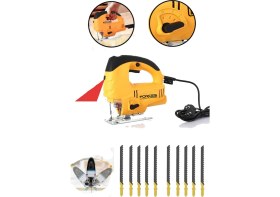 Resim Forces Power Germany Pandüllü Tork Ayarlı ve Kademeli 3000 W Dekupaj Testere Profesyonel 10 Adet Testere 