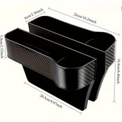 Resim Xuweiwei 2 Adet Siyah Araç Koltuğu Arası Saklama Kutusu Telefon Bardak Anahtar İçin Düzenleyici 