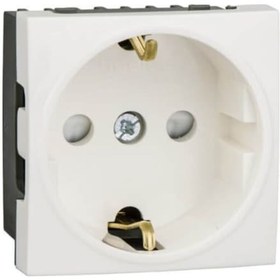 Resim Schneider Etk21045E Ultra 45x45 Çocuk Korumalı Topraklı Priz Bey 