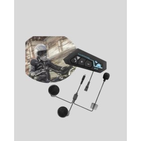 Resim Cenk Xstore BT22 Kablosuz Kask Kulaklığı – Bluetooth 5.0, Intercom, Su Geçirmez ve Uzun Ömürlü Batarya 