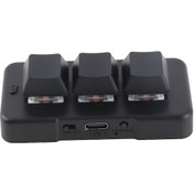Resim Ximistore9 Rgb Aydınlatmalı 3 Tuşlu Programlanabilir Mekanik Klavye, Usb Plug & Play, Oyuncu Ve Dıy İçin Mini Makro Klavye Siyah 