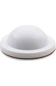 Resim Silikon Kapı Stoperi Beyaz 4 Adet Tamponu Kendinden Yapışkanlı Beyaz Kapı Kolu Stopu 