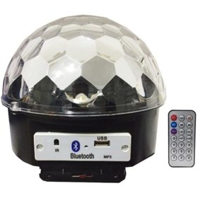 Resim Speaker Led Wireless Bluetooth Işıklı Disko Topu 