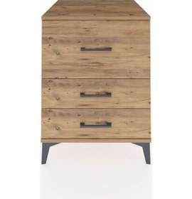 Resim Kronos Komodin 3 Çekmeceli 60x59x80 Çam-çam Çam 