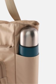 Resim ICONE BAG Günlük Su İtici Çanta - Laptop Bölmeli, Kapitone Detaylı, Çok Cepli, Biberon Gözlü, Valiz Aparatlı 