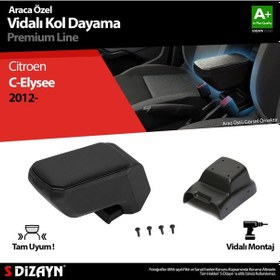 Resim Life Citroen C-elysee Kol Dayama Kolçak Abs Vidalı Siyah 2012-2017 A+ Kalite 