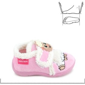 Resim Gezer Bebe Kız Çocuk Kışlık Cırtlı Ayarlanabilir Günlük Okul Kreş Panduf Ayakkabı Ga2kbm.03362.00.r90.b42 Pembe 