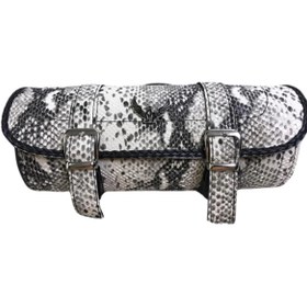 Resim DOT CYCLE Chopper Yılan Desenli Deri Sosis Çanta 