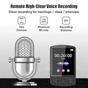 Resim TFixol BT5.0 Hoparlörlü Dijital Ekranlı Mp3 Çalar Taşınabilir Kayıplı Ses Öğrenci Çalar Taşınabilir Tasarım, Yüksek Netlikte Kayıt FM Radyo Kaydedicili Dijital Müzik Çalar E-kitap Siyah 32 GB 