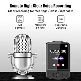 Resim TFixol BT5.0 Hoparlörlü Dijital Ekranlı Mp3 Çalar Taşınabilir Kayıplı Ses Öğrenci Çalar Taşınabilir Tasarım, Yüksek Netlikte Kayıt FM Radyo Kaydedicili Dijital Müzik Çalar E-kitap Siyah 32 GB 