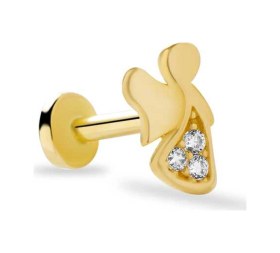 Resim Cherry By Özkonak Taşlı Melek Figür Tragus Piercing Sarı 