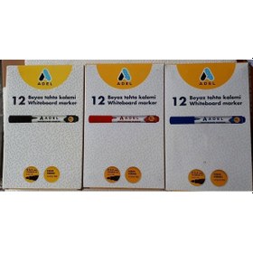 Resim Board Marker Beyaz Tahta Kalemi Mavi Kırmızı Siyah 12 Şer Ade 