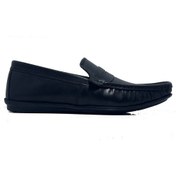 Resim Golden Shoes Siyah Hakiki Deri Günlük Erkek Loafer Ayakkabı Siyah 