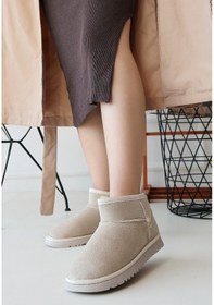 Resim Elsa Bej Süet Bot Bej 