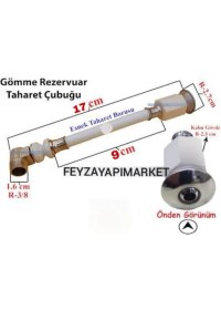Resim Feyza Gömme (Asma) Klozet Taharet Çubuğu 17 Cm. 