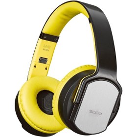 Resim Sodo MH2 Wireless KULAKÜSTÜ KULAKLIK Speakers 2 in 1 KATLANABİLİR HiFi Stereo Bluetooth-compatible 