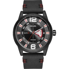 Resim Smael Kırmızı Smael Izle Çok Fonksiyonlu Takvim Aydınlık Kuvars Su Geçırmez Izle Erkek Kuvars Izle (Yurt Dışından) 