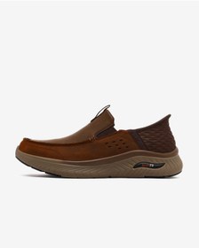 Resim Skechers ARCH FIT CROSSER PORTO Erkek Kahverengi Günlük Ayakkabı 205342 ACDB | Orijinal 