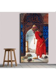 Resim Kaplumbağa Terbiyecisi Kanvas Tablo 