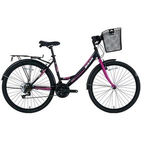 Resim Bisan Mabella 24 Jant Şehir Bisikleti Mat Siyah Mor Renk Siyah - Mor 
