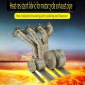 Resim 1 Rulo 2.49cm X 4.99metre Yüksek Sıcaklığa Dayanıklı Cam Elyaf Bant, Egzoz Sargısı İçin Uygundur - 1200°C'ye Kadar - Dayanıklı İzolasyon Bantı, Arabalar, Motosikletler, İç Mekân Şömine Boruları ve Açık Çadır Uygulamaları İçin Uygundur - Metal Yüzeyler, Borular ve Açık Alan Kullanımı İçin 