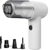 Resim Moveevo 3700pa Süper Emme Gücü Kablosuz Oto Süpürgesi - Taşınabilir, Multifonksiyonel, Pil Li-ıon İle, Ev/oto/ofis İçin Beyaz 