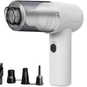 Resim Moveevo 3700pa Süper Emme Gücü Kablosuz Oto Süpürgesi - Taşınabilir, Multifonksiyonel, Pil Li-ıon İle, Ev/oto/ofis İçin Beyaz 