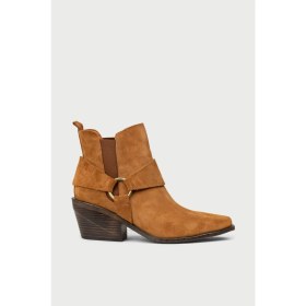 Resim Deery Kadın Hakiki Süet Taba Renk Western Bot - Z1563ZTBAC01 