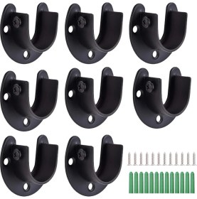 Resim Guangdong Spirit 8 Adet Set 1 1 3 Inç Paslanmaz Çelik Dirsek Çubuk Soket Flanş Tutucu Dolap Duş Perdesi Için U Şekilli Braket Sonu 