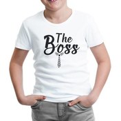 Resim Lord T-Shirt LordT-Shirt The Boss Beyaz Çocuk Tshirt 