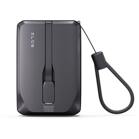 Resim Zlos TINY10C 22.5W 10000 mAh Usb-C ve Lightning Dahili Kablolu Hızlı Şarj Destekli Taşınabilir Mini Powerbank TY10C 