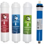 Resim Sulook Kapalı Kasa Su Arıtma Cihazı Dörtlü Filtre Seti Üçlü Ön Filtre + Vontron Ters Ozmos Membran 