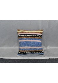 Resim Zehra Abla Halı Yeni El Dokuma Dekoratif Kilim Kırlent Yastık Kılıfı 6439 Çok Renkli 