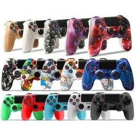 Resim Bosphorusboutique Titreşimli Şeritli Ps4 Oyun Kumandası Kablosuz Işık Bluetooth Çiftli Oyun Mektup Kolu Denetleyicisi Xt 
