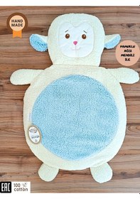 Resim Bebek Alt Açma Minderi & Kuzu Nakış İşlemeli / Bebek Oyun Matı & Bakım Örtüsü /doğum Hediyesi 