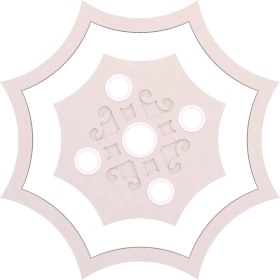 Resim Motifpiyer Tavan Spot Göbegi-Motifli-Sekizgen-İçegri-54-86cm-Dış-Çitali 