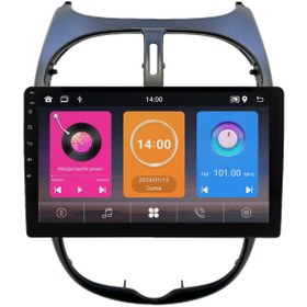 Resim Carvocal Peugeot 206 Android Multimedya Sistemi (2006-2011) CRV-4427XAA uyumlu 