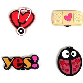 Resim Crocs Terlik Süsü & Renkli Aksesuar4'Lü Paket Jibbitz (481236232)-Standart 