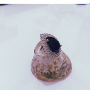 Resim Gümüş Damla Taşlı Bayan Yüzük 