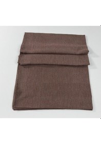 Resim Miray Büyük Boy Pano Pamuk Eşarp - 120 X 120 - 0619 Koyu Kahve 