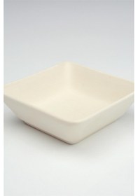 Resim Üçlü Kare Çerezlik Seramik Bisküvi Ham Ürün 