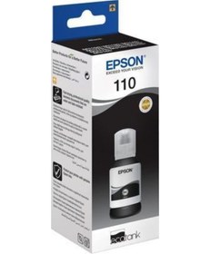Resim Epson 110 Siyah Şişe Mürekkep Kartuş C13t03p14a 
