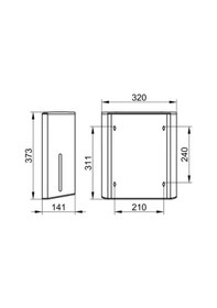 Resim Keuco Plan Kağıt Havlu Dispenseri Krom 