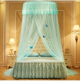 Resim Sones Kubbe Askılı Zemin Cibinlik, Boyut: 1 Metre Çapında Yeşil 