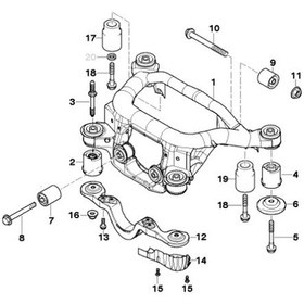 Resim Bmw E46 Ve X3 Uyumlu Febi Arka Sol Travers Takozu 33316770783 