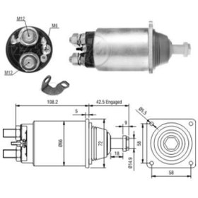 Resim MARS OTOMATIGI 24V SCANIA YM 4 DELIK KISA TIP CIVATALI ZM 0833 OEM 