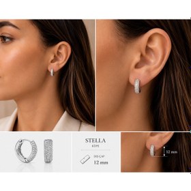 Resim Servi 925 Ayar Gümüş Stella Küpe-253 
